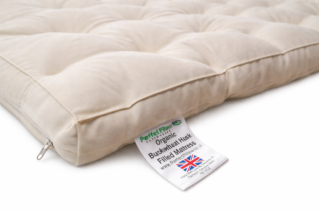 Atlas Organic Buckwheat Husk Mattress Free UK Delivery
