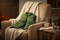 Handmade Heated Hot Jacket in cozy wellness setting