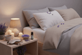 Lavender & Tea Tree Sleep Stones in calming bedroom setting