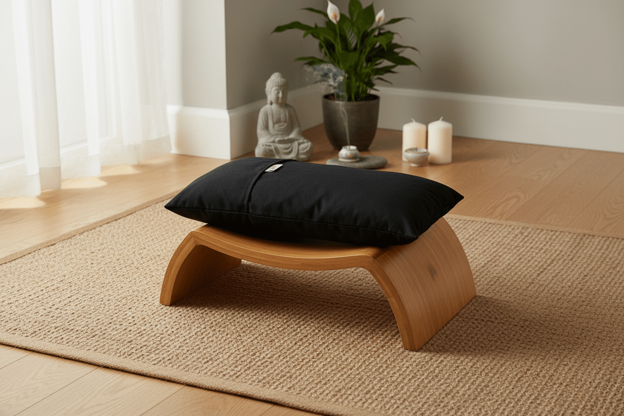 Meditation Stool Cushion in serene meditation space