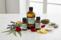 Pure Essential Oils Collection in natural wellness setting