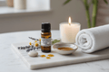 Replenishment Oil Calming Blend in serene spa setting