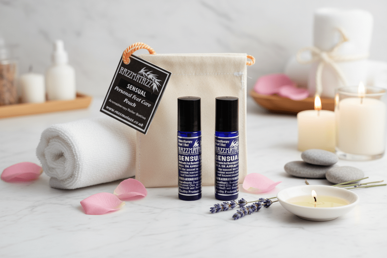Skin Care Massage Blend Twin Pack in luxurious spa setting